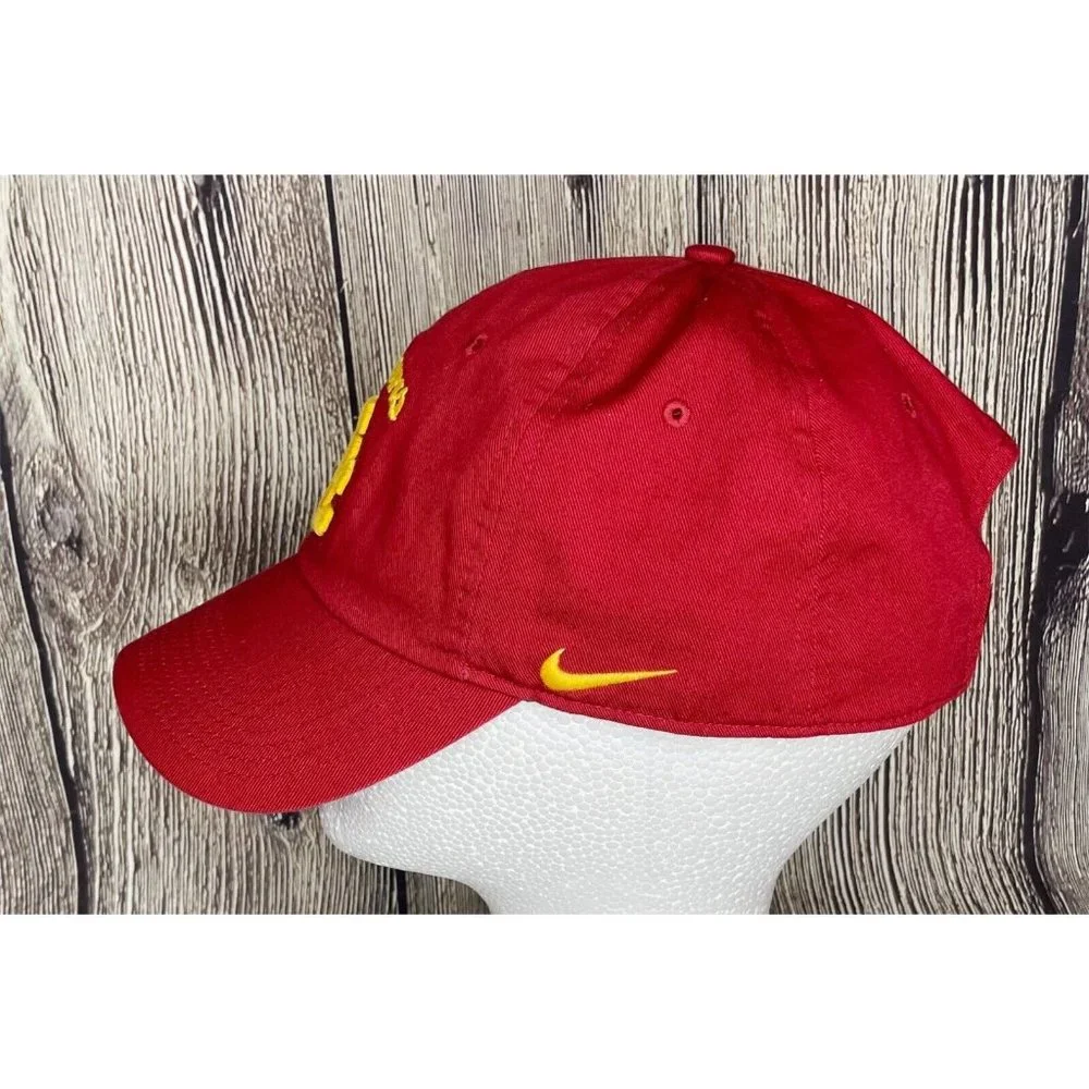 Southern Cal USC Trojans Nike Heritage86 Red Gold Adjustable Hat Cap Embroidered